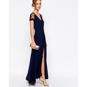 ASOS Navy Maxi Dress - Size Small